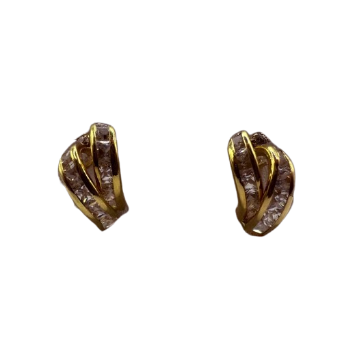 Boucles d'oreilles créoles en or jaune 18K 1.94 Grs