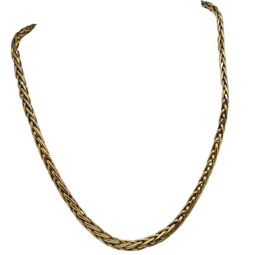 Collier Maille Palmier 2 Ors 18 K - 19,07 Grs