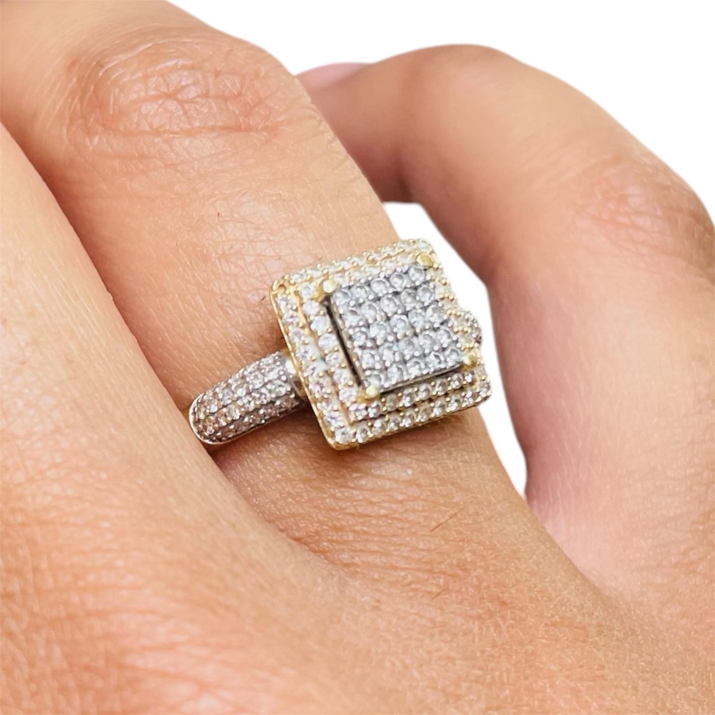 Bague en or jaune 18K Taille-50