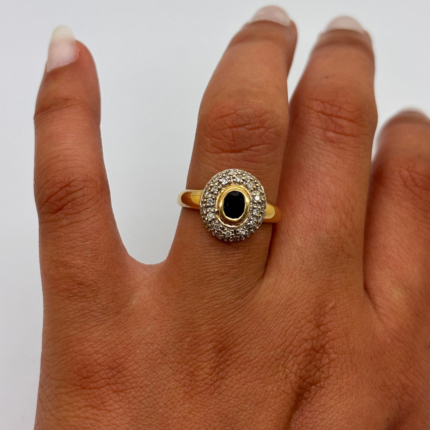 Bague en or jaune 18K Taille-55
