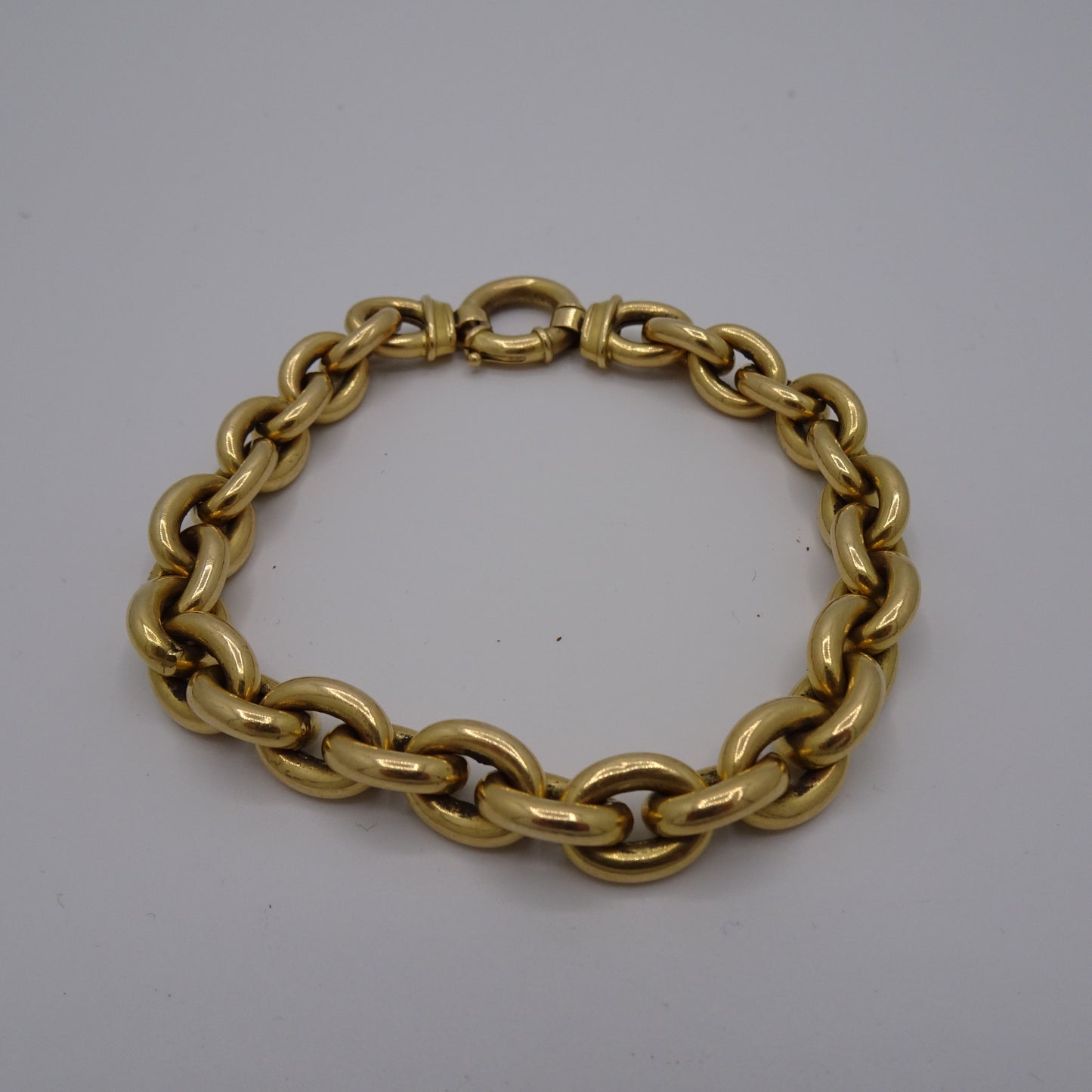 Bracelet Maillon Forçat en Or Jaune 18K 20.90 Grs