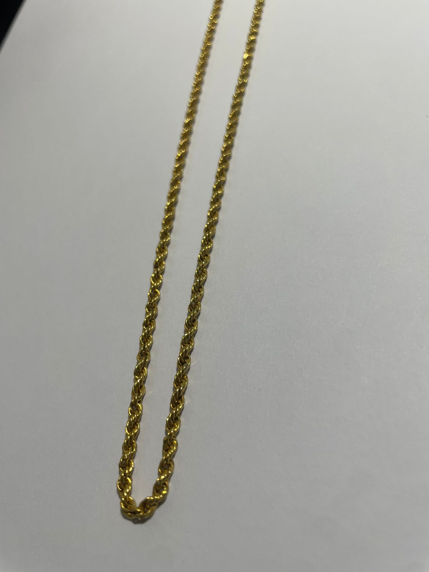 Collier Chaîne Longue en Or Jaune 18k 16.02 Grs