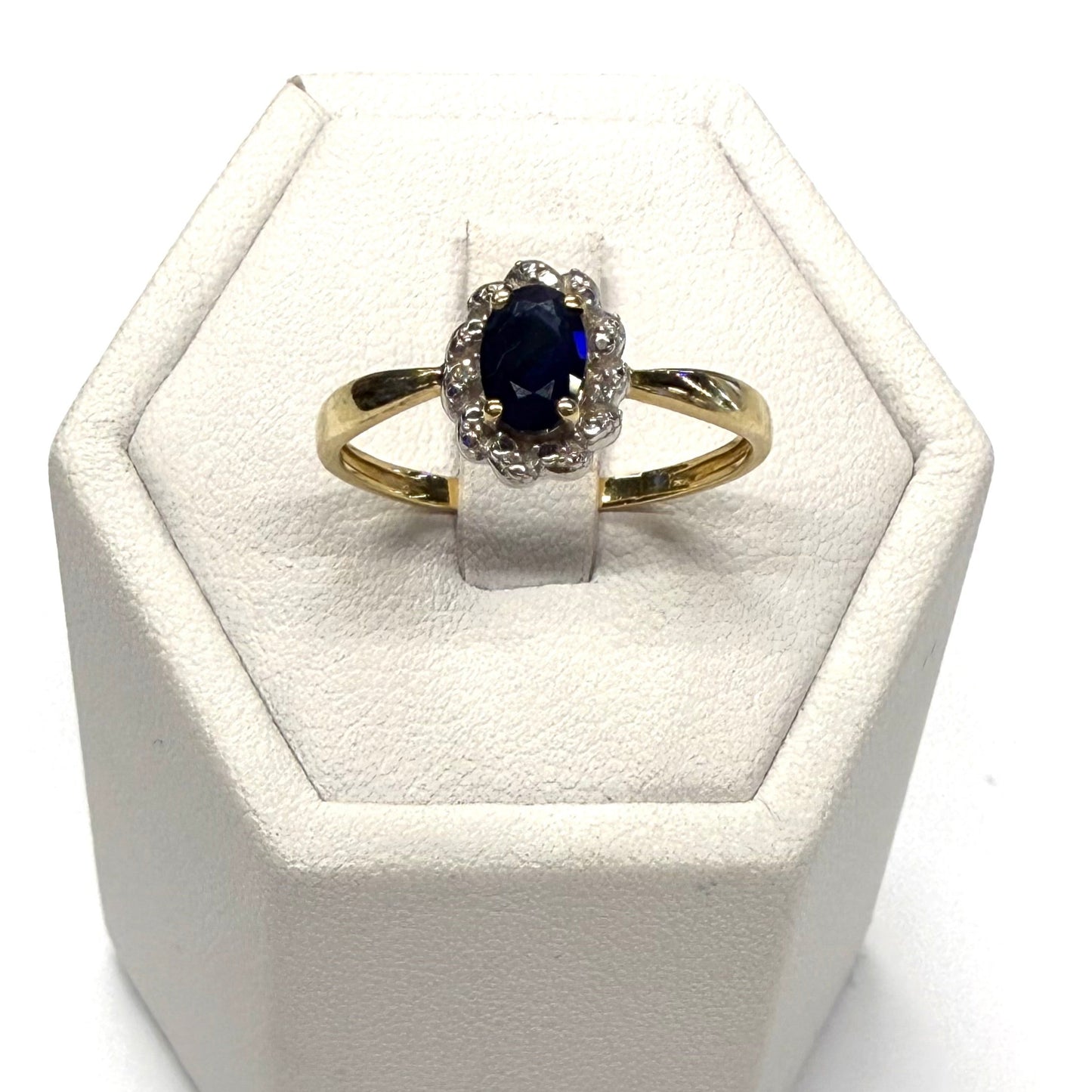 Bague en Or Jaune et or Blanc 18k Taille-55