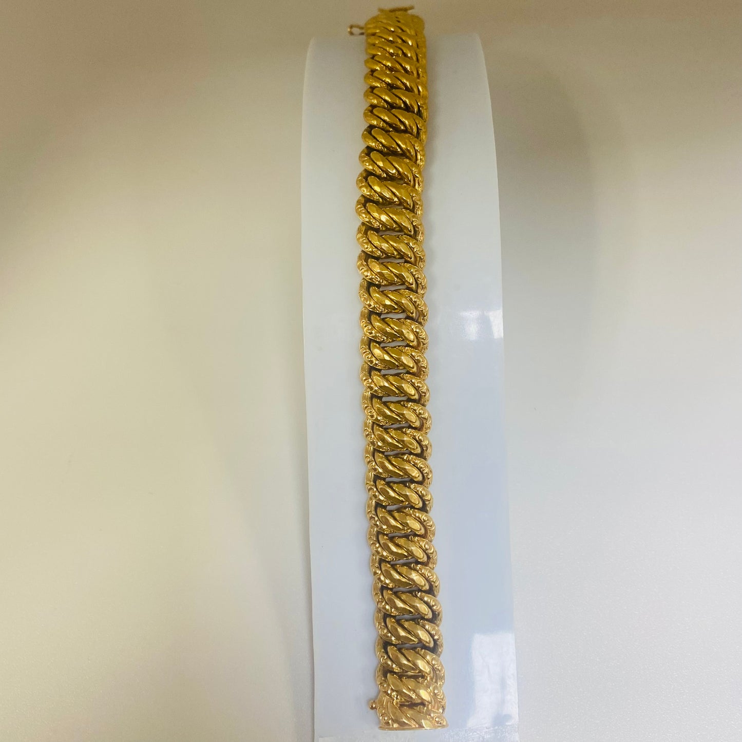 Bracelet maille américaine en Or jaune 18K 27,97g