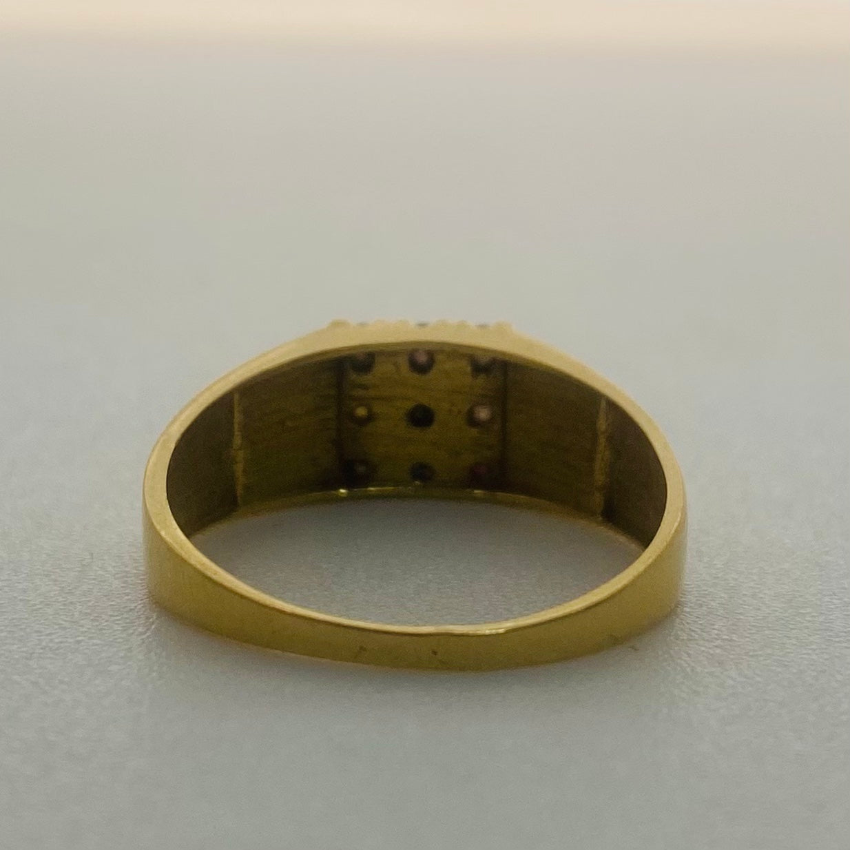 Bague en Or Jaune 9 Planètes 18K et Zirconium