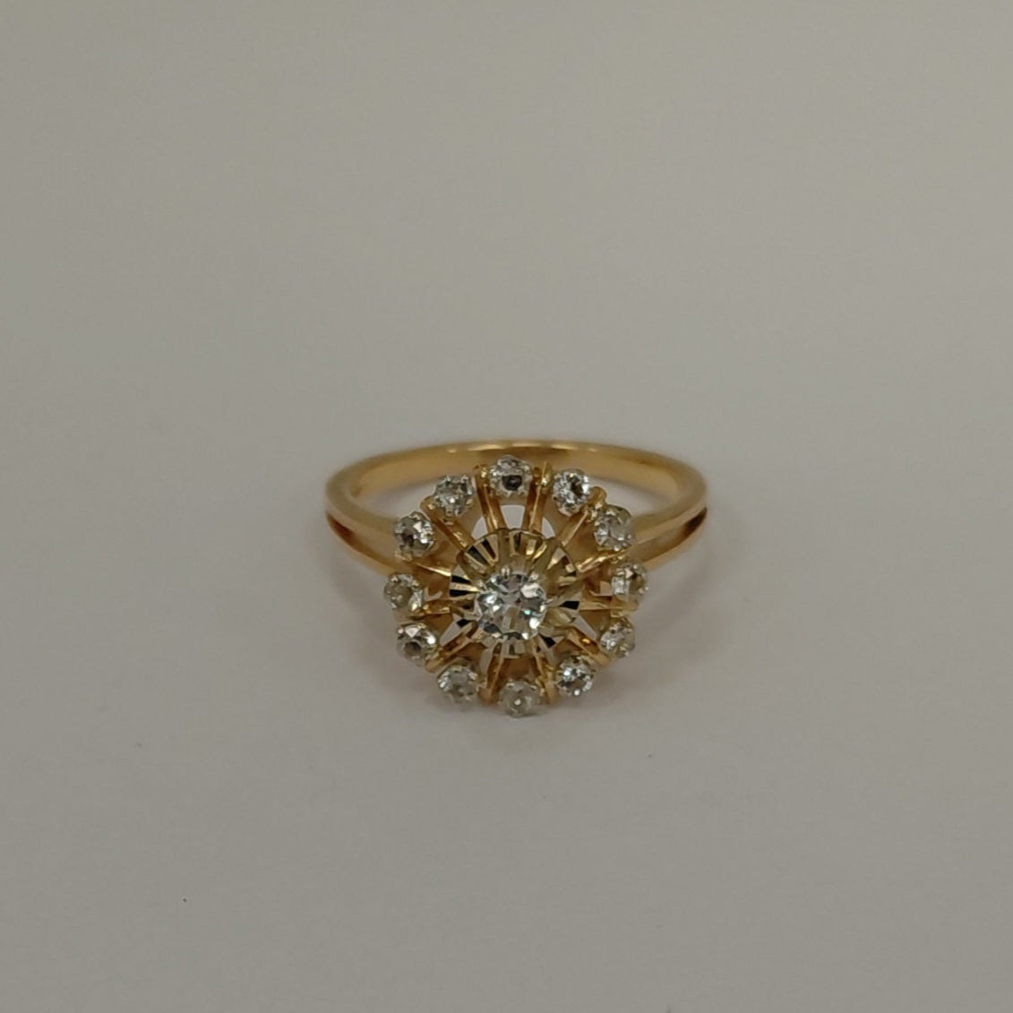 Bague en Or Jaune 18K Taille-55