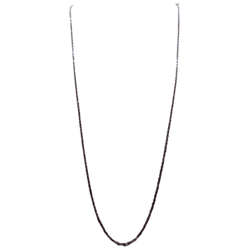 Collier en Or Blanc Matinée Forçat 18K 2.80 Grs