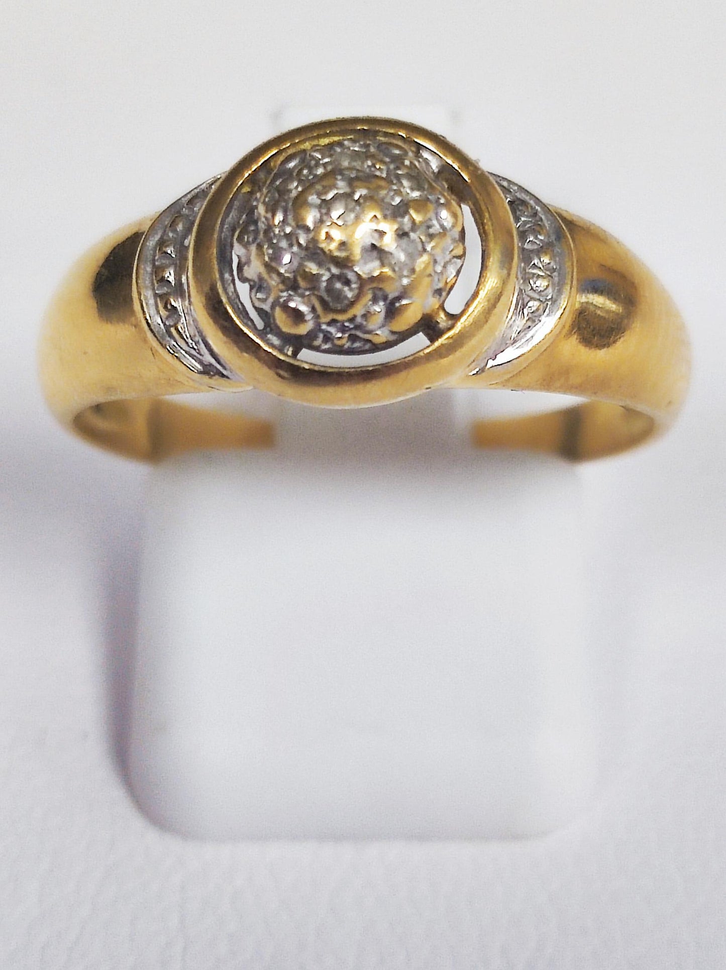 Superbe Bague Or jaune 18K 7 Diamants