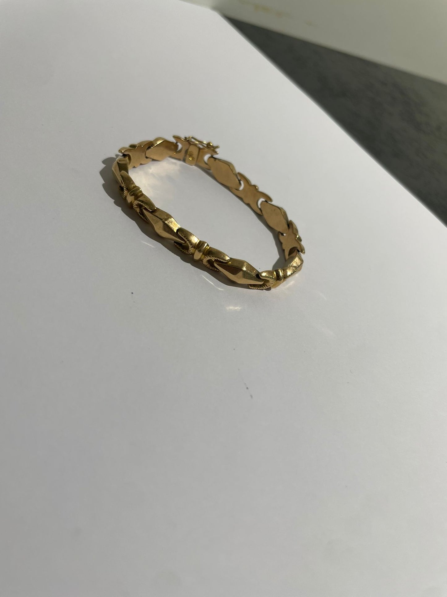 Bracelet Gourmette en Or Jaune 18K 9.2 Grs