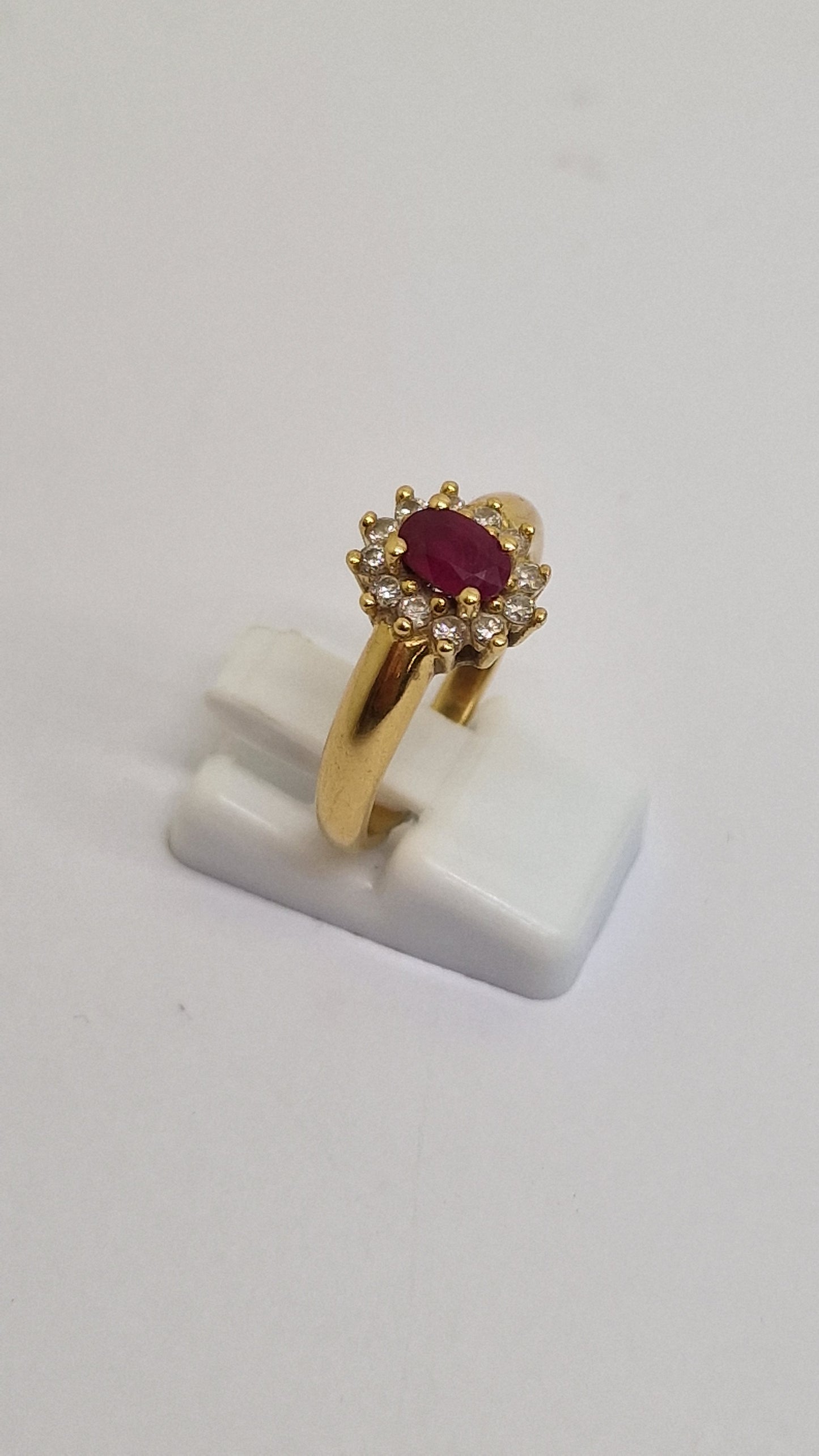 Bague Marguerite Or Jaune 18K Taille-55