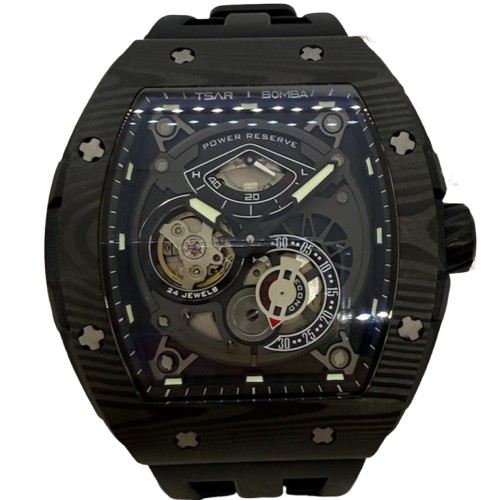 Montre Tsar Bomba Automatique Carbone Squelette 2024 Comme Neuve