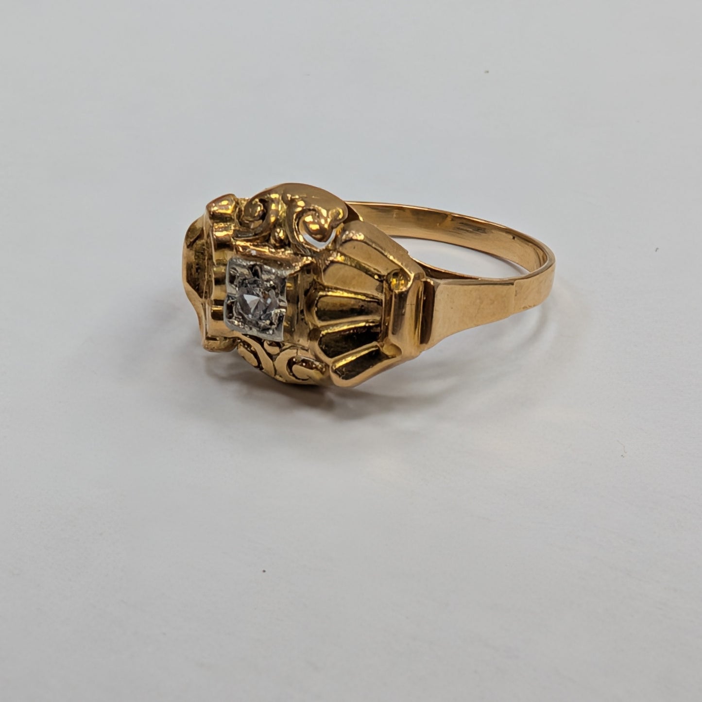 Bague en or jaune 18K Taille-55