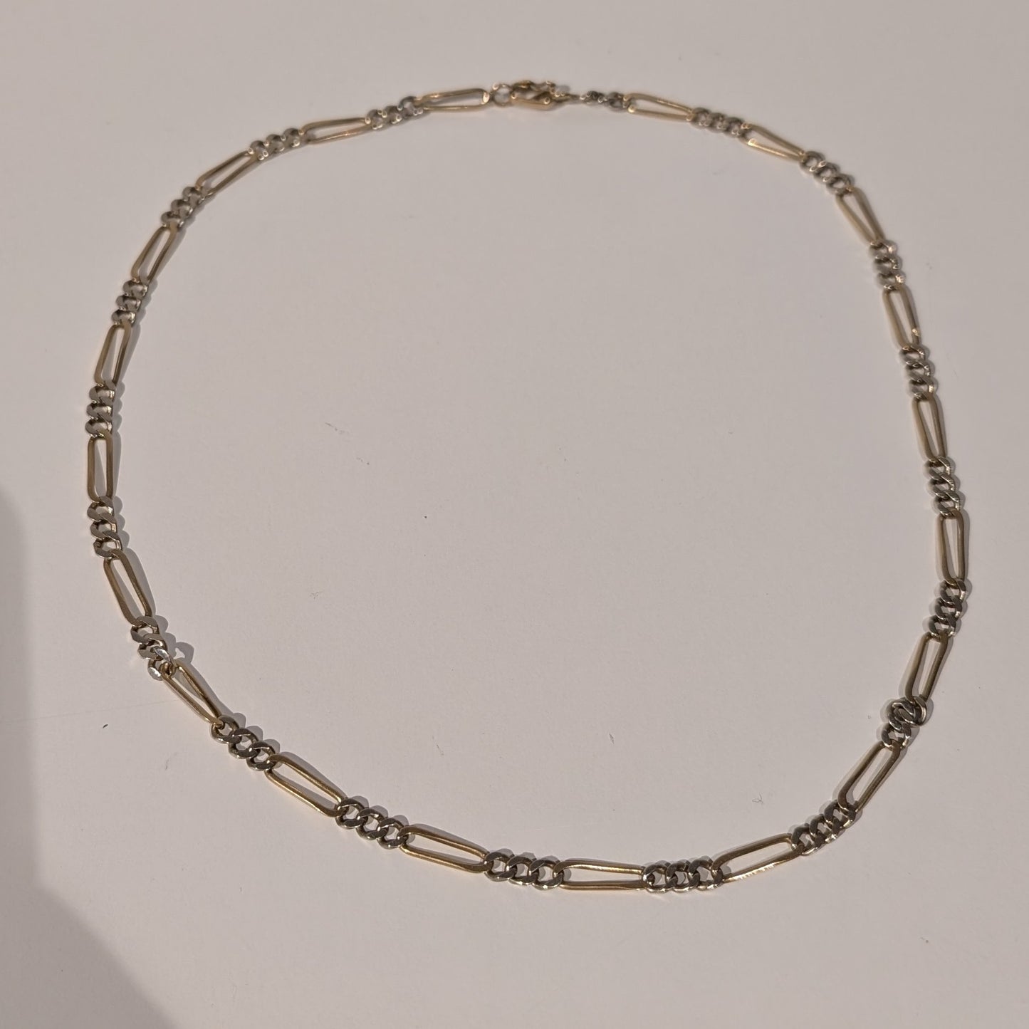 Collier Princesse Figaro Or jaune et blanc 18K 45cm