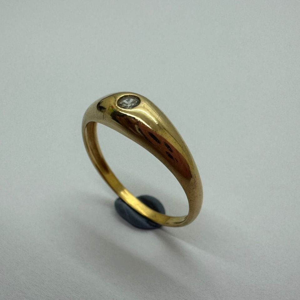 Bague Chevalière en Or Jaune 18K Taille-53