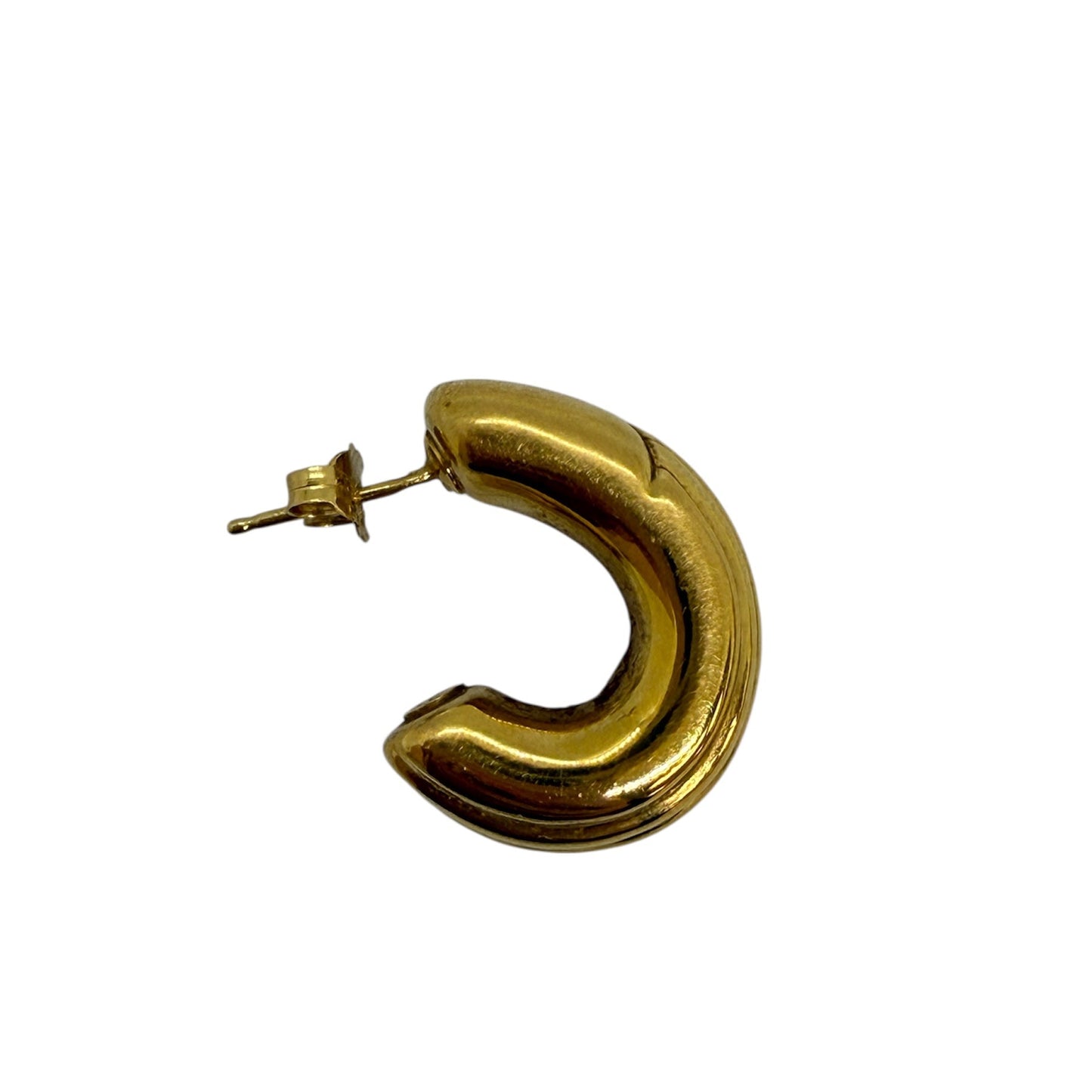 Créoles demi-or poussettes 18K 3.38 Grs