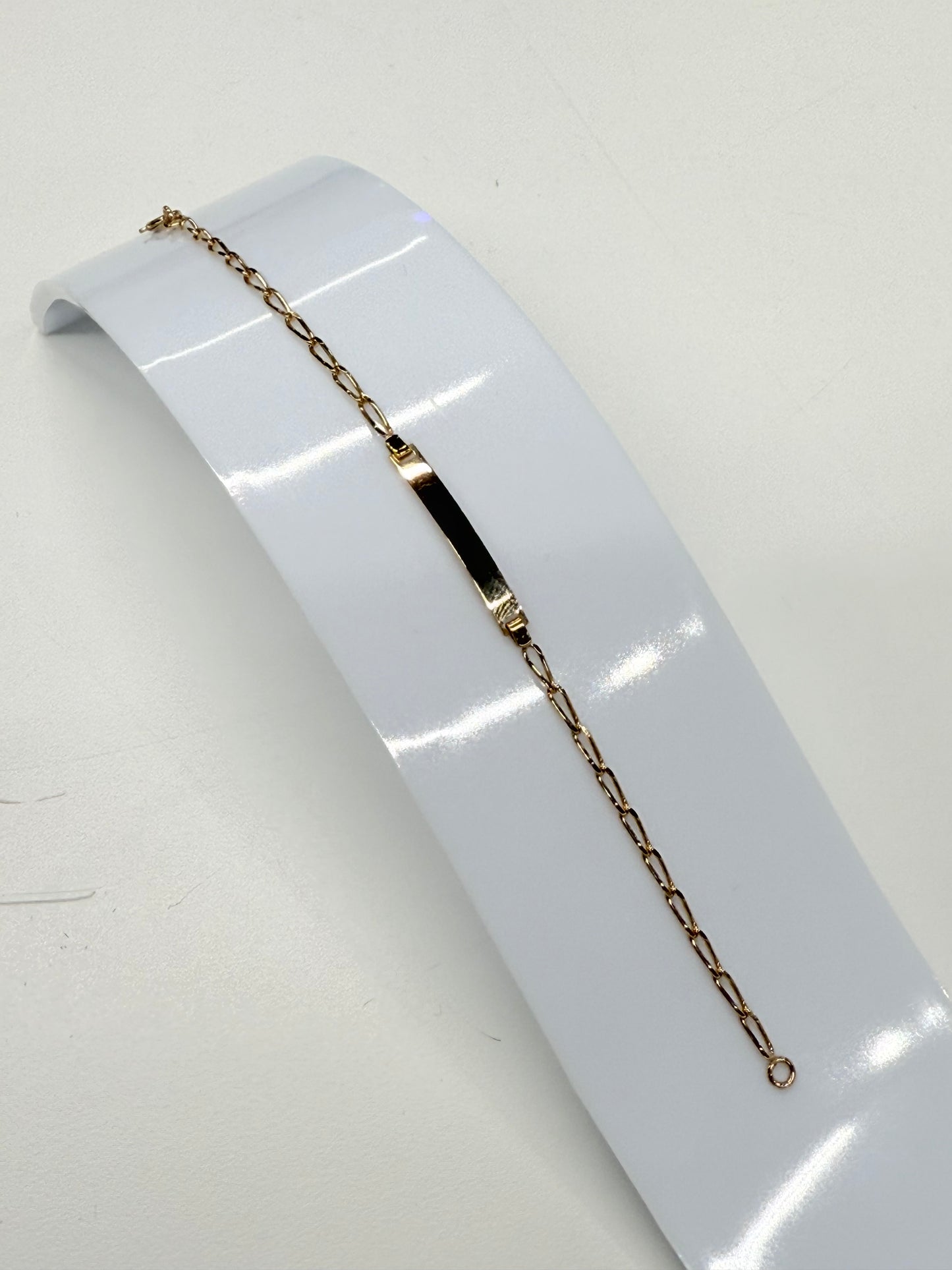 Bracelet Identité Or Jaune 18 Carats Enfant