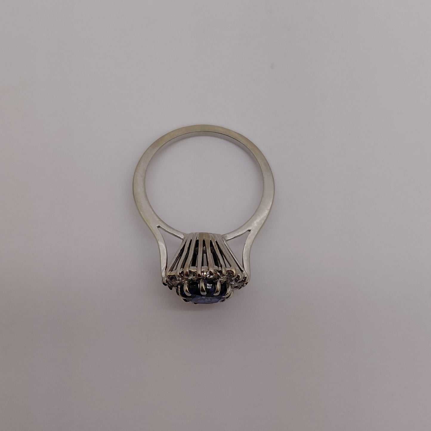 Bague Marguerite en Or Jaune et Blanc 18K Taille-54