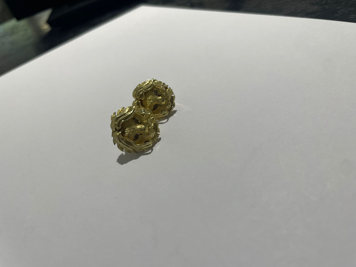Boucles d'oreilles en or jaune 18K 8.20 Grs