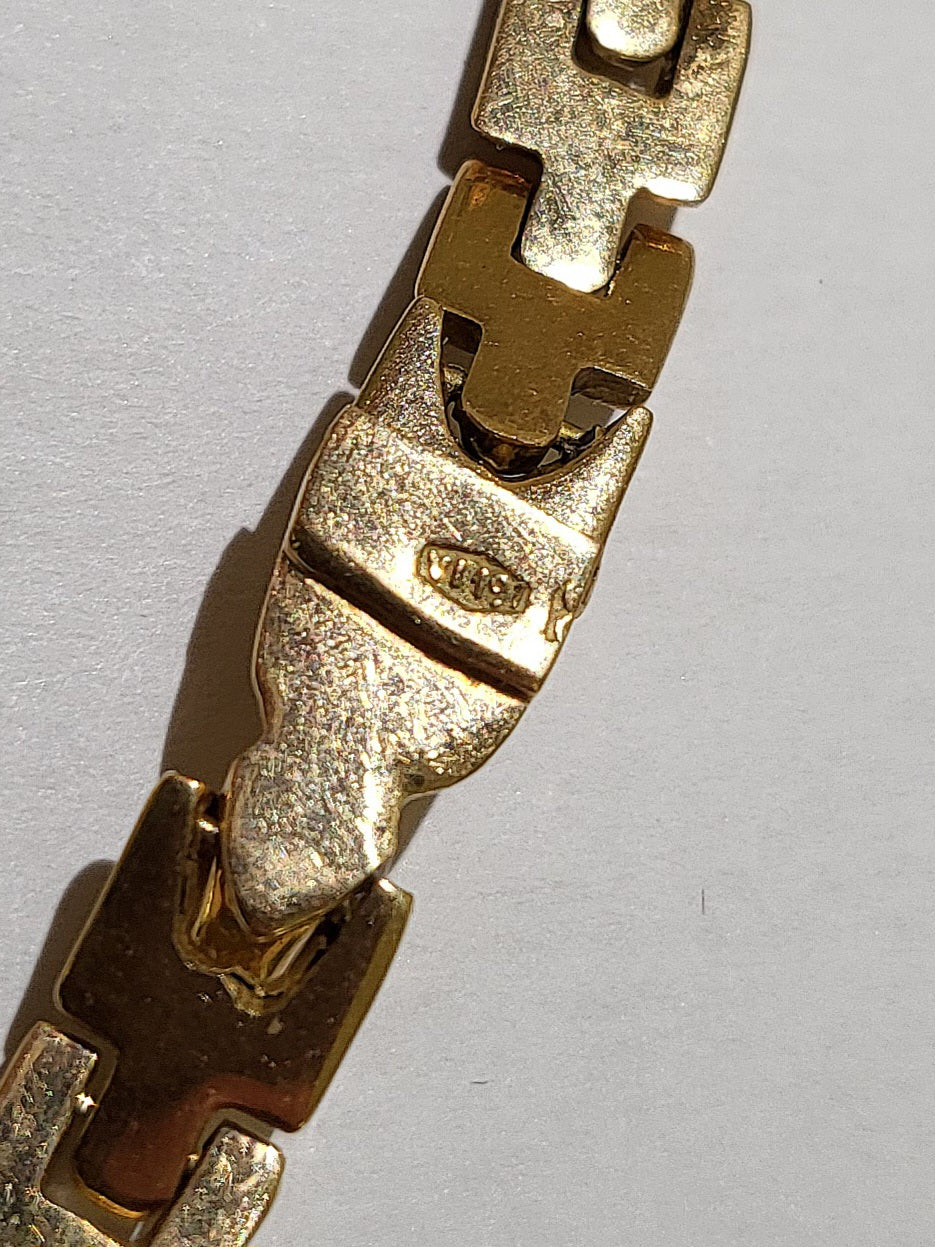 Collier ras de cou Or Jaune Gourmette 18K 44cm