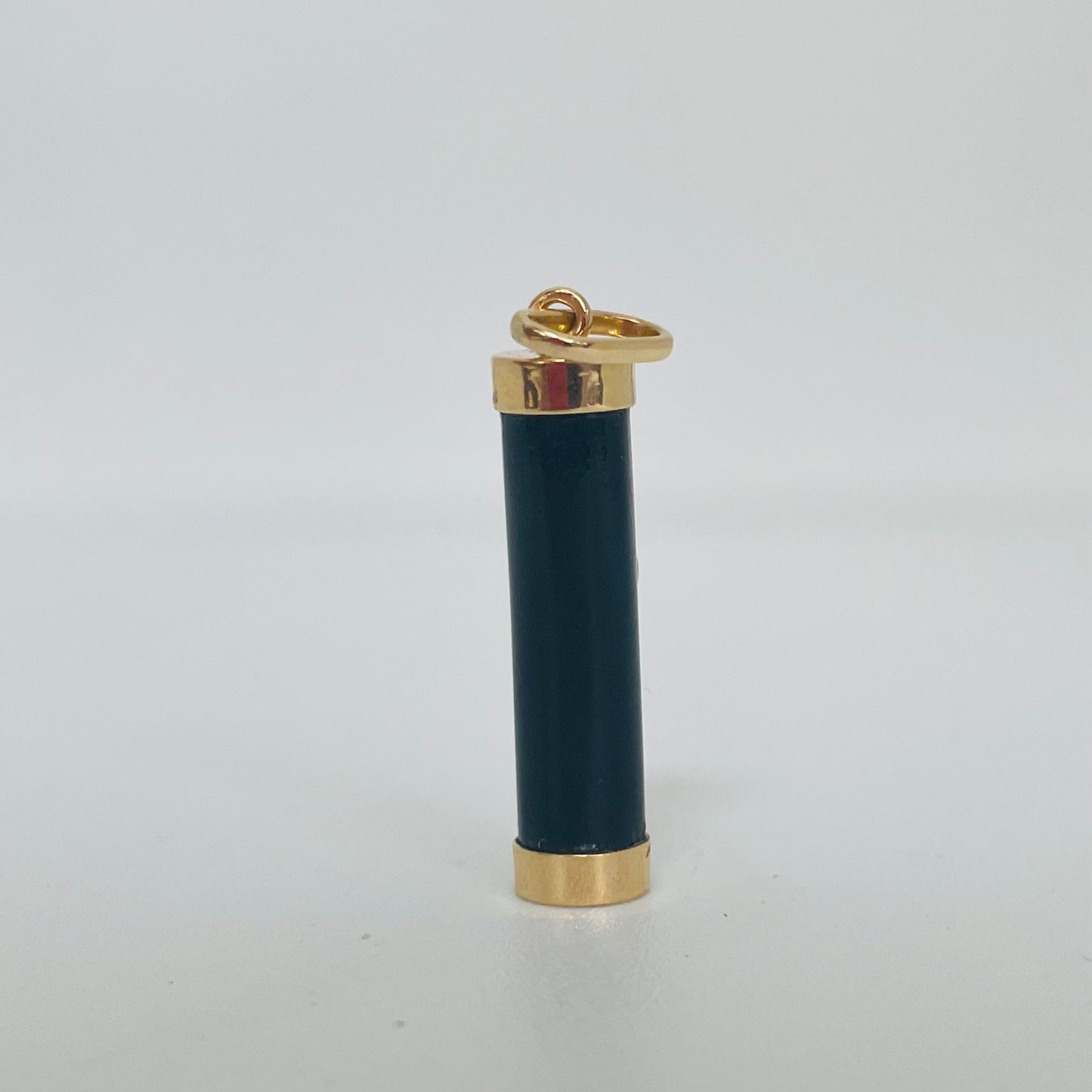 Pendentif Symbole Singe Or Jaune 18K avec Onyx
