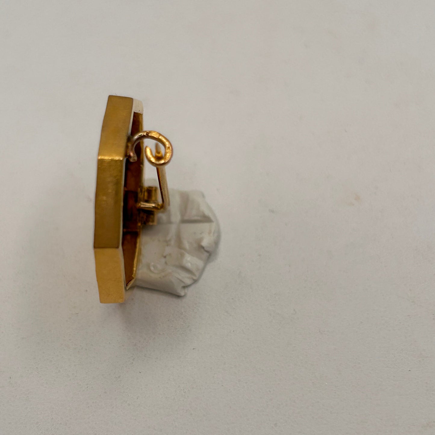 Pendentif Broche Ancienne Or Jaune 18K 2.36 Grs