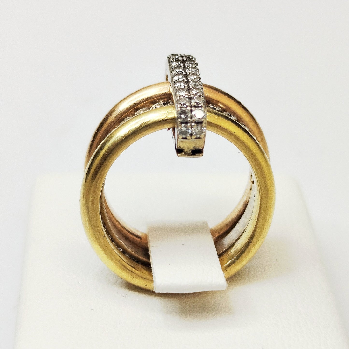 Bague Ancienne en Or 18K avec Diamants 11.01 Grs - Taille 47