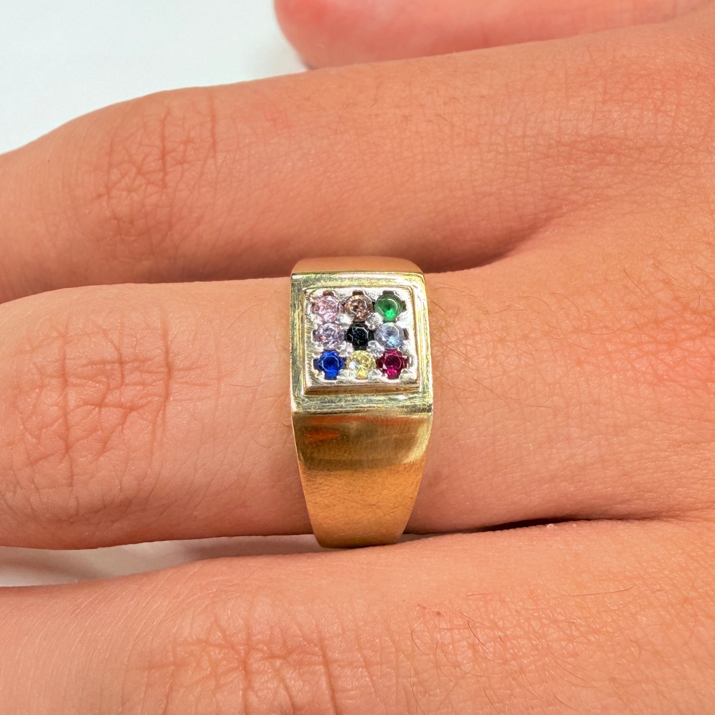 Bague Chevalière en Or jaune 18k Taille-66