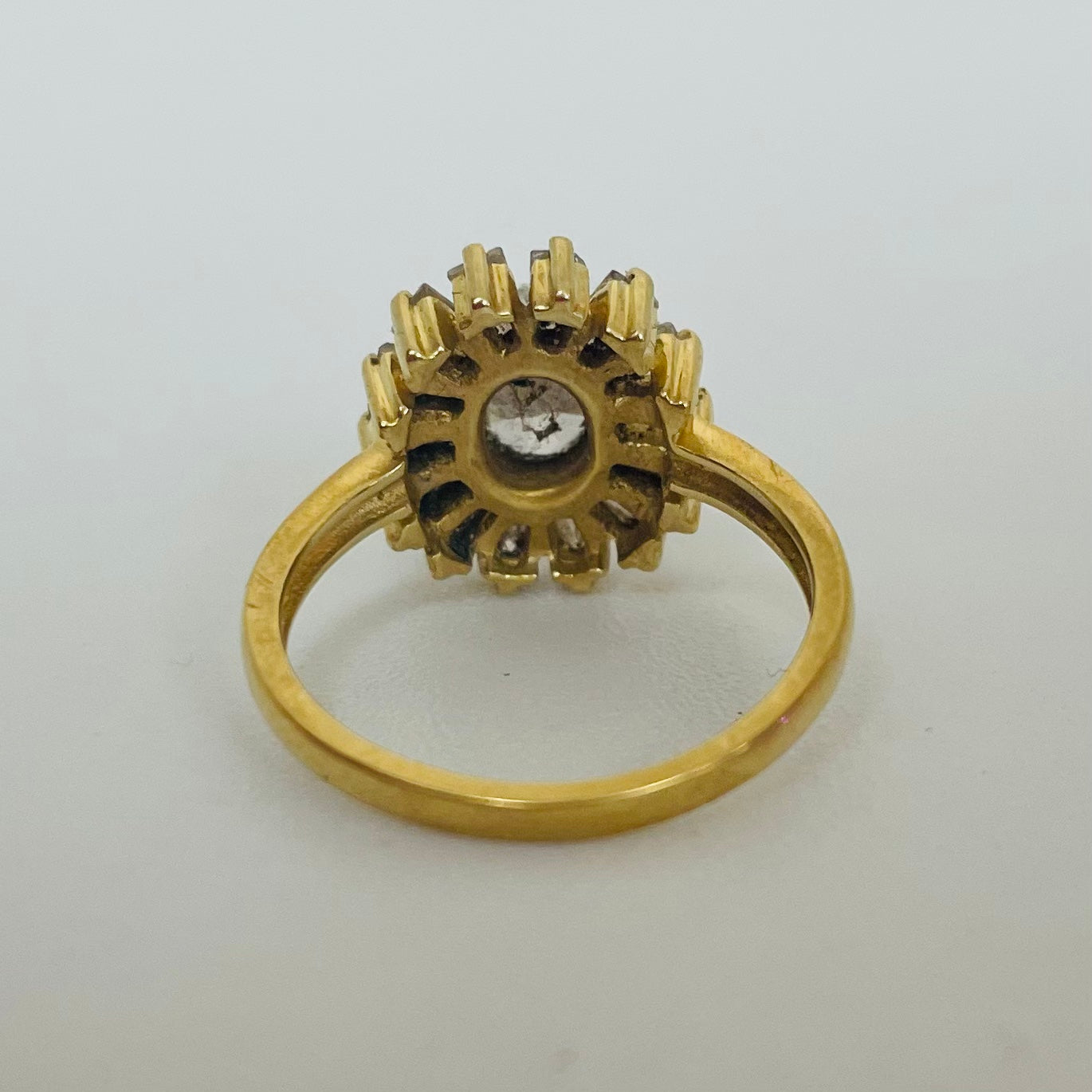 Bagues Marguerite Or Jaune 18K Taille-53
