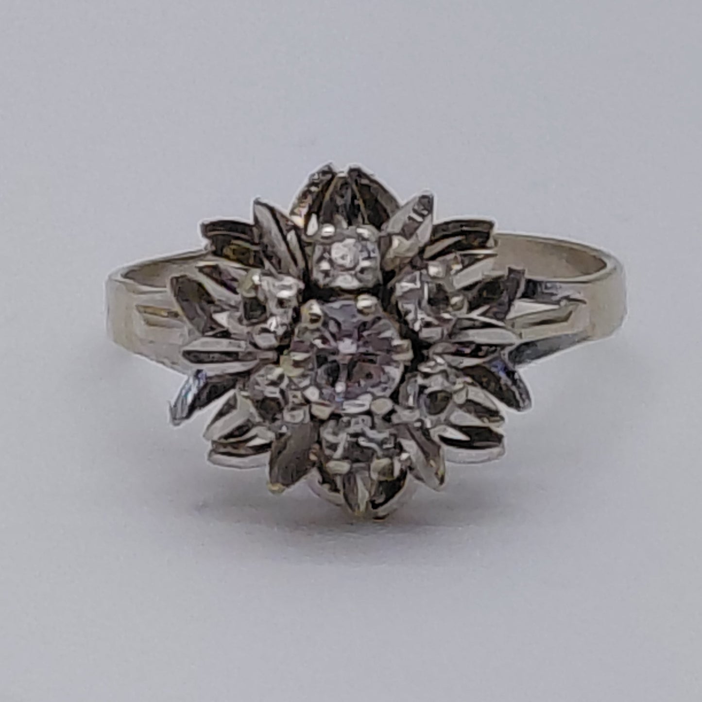 Bague Chou en Or Blanc 18K Taille-56