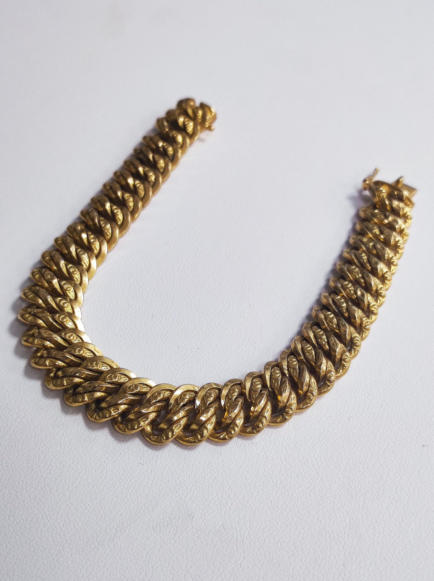 Bracelet Maillon Américain Or Jaune 18K