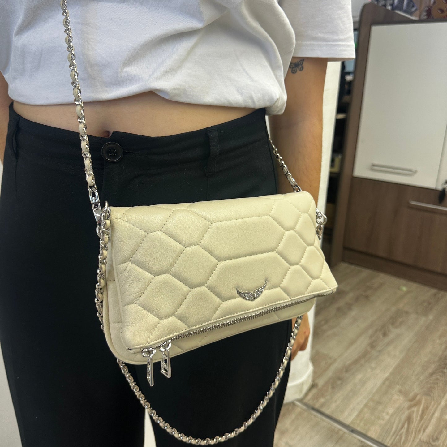 Zadig & Voltaire Rock Nano - Sac à Bandoulière en Cuir