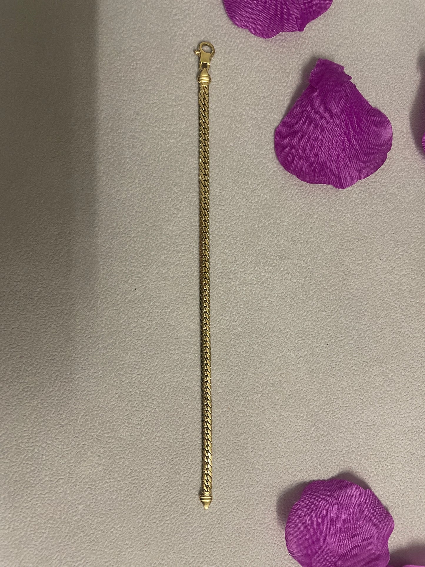 Bracelet Maillon Palmier Or Jaune 18K 5.60 Grs