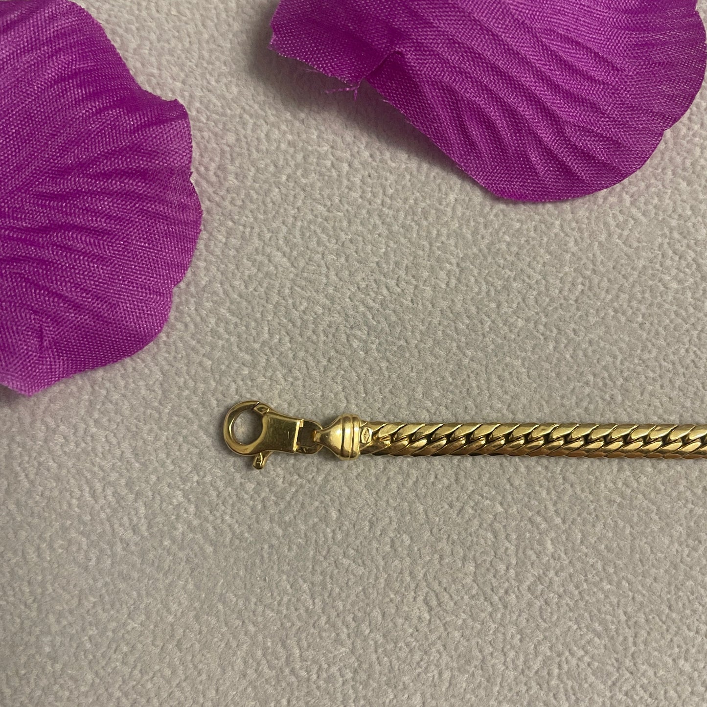 Bracelet Maillon Palmier Or Jaune 18K 5.60 Grs