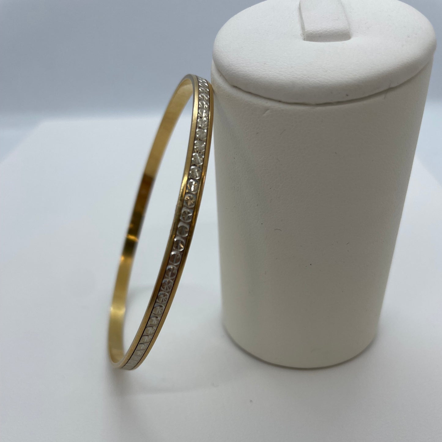 Bracelet semainier en or jaune et or Blanc 18K 11.67 Grs