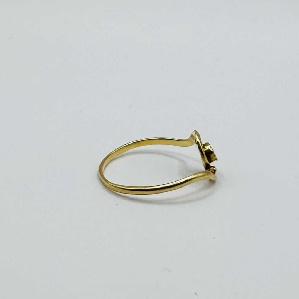 Solitaire en Or Jaune 18K taille-57