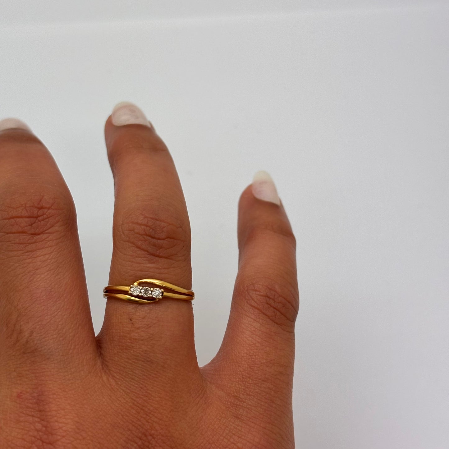 Bague en or jaune - Taille 54