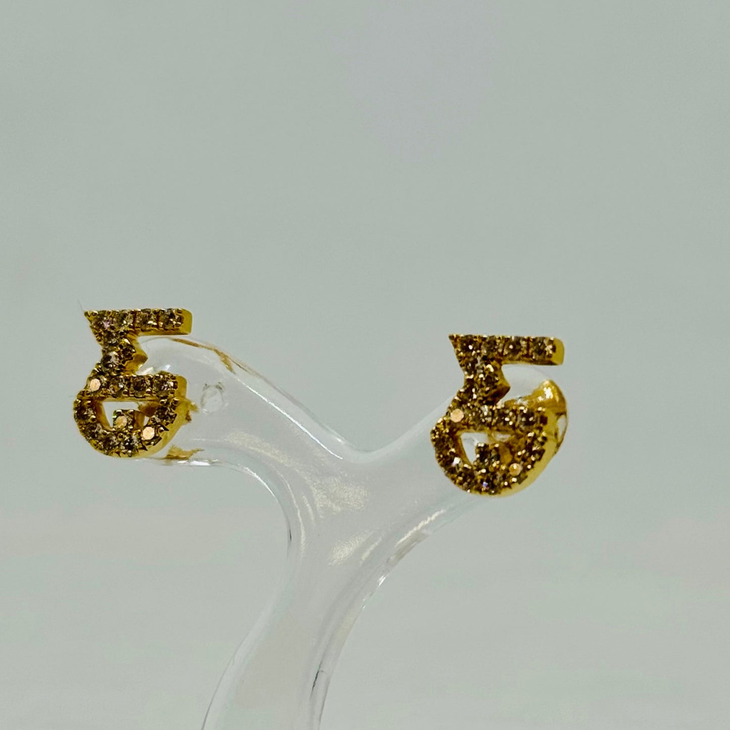 Boucles d'oreilles Or Jaune 18K et 36 Diamants
