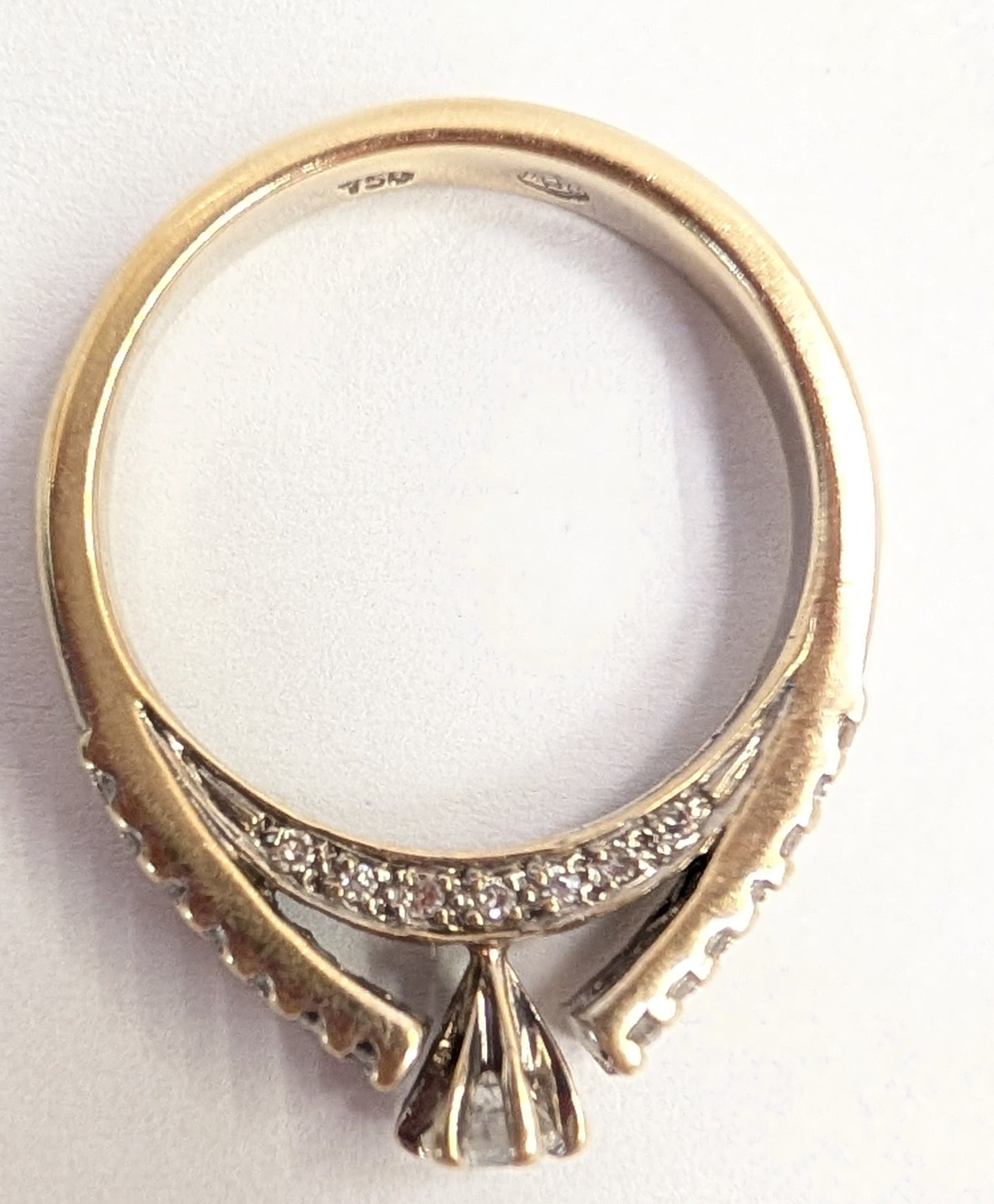 Bague Solitaire Or Blanc 18K 4.95 Grs - Taille 54