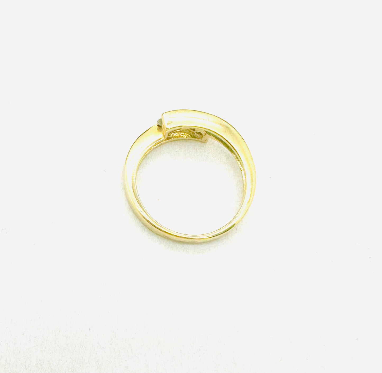 Bague en Or jaune 3 diamants 18K