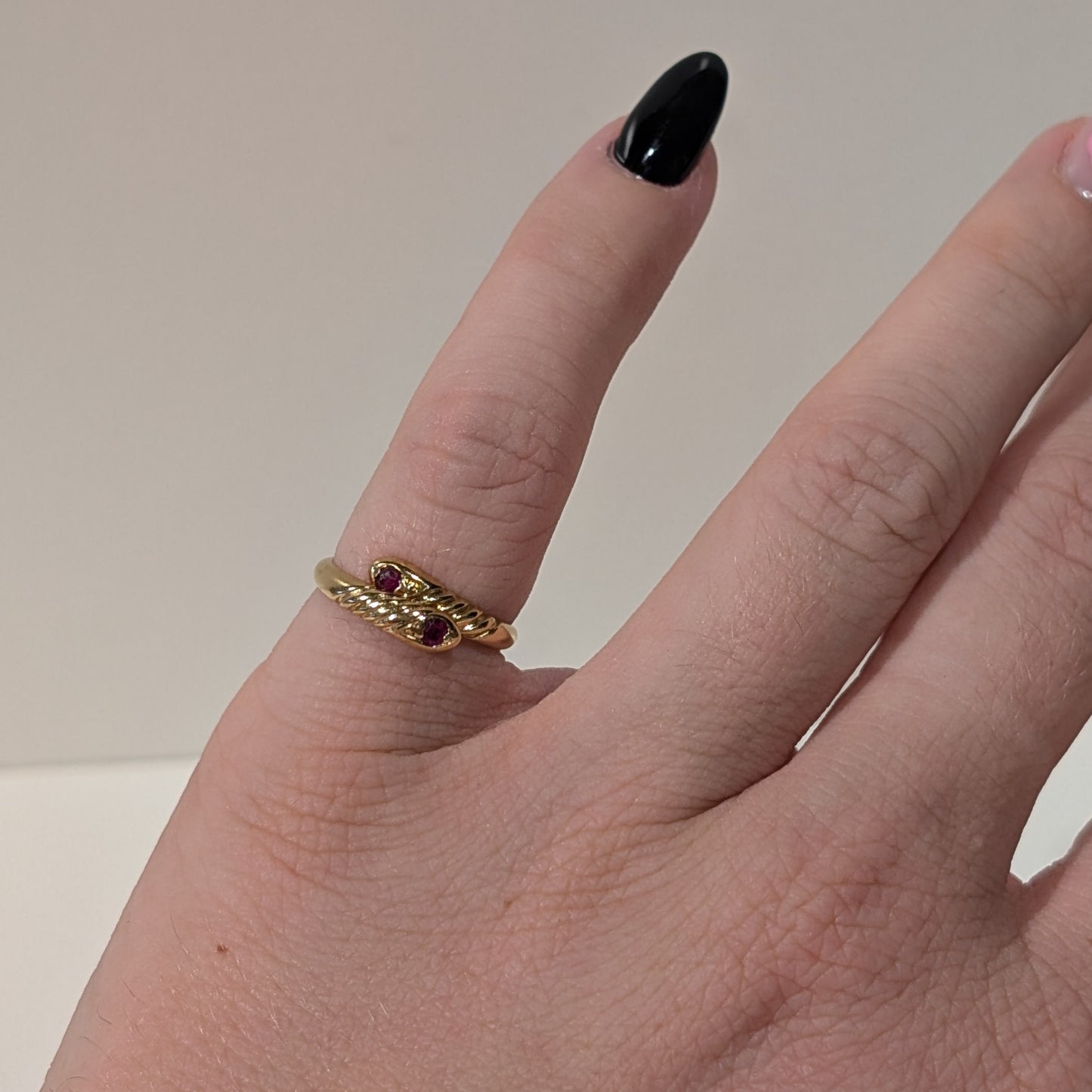 Bague jonc en or jaune 18K Taille-46