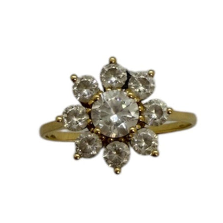 Bague Chou en Or Jaune avec Oxyde de Zirconium