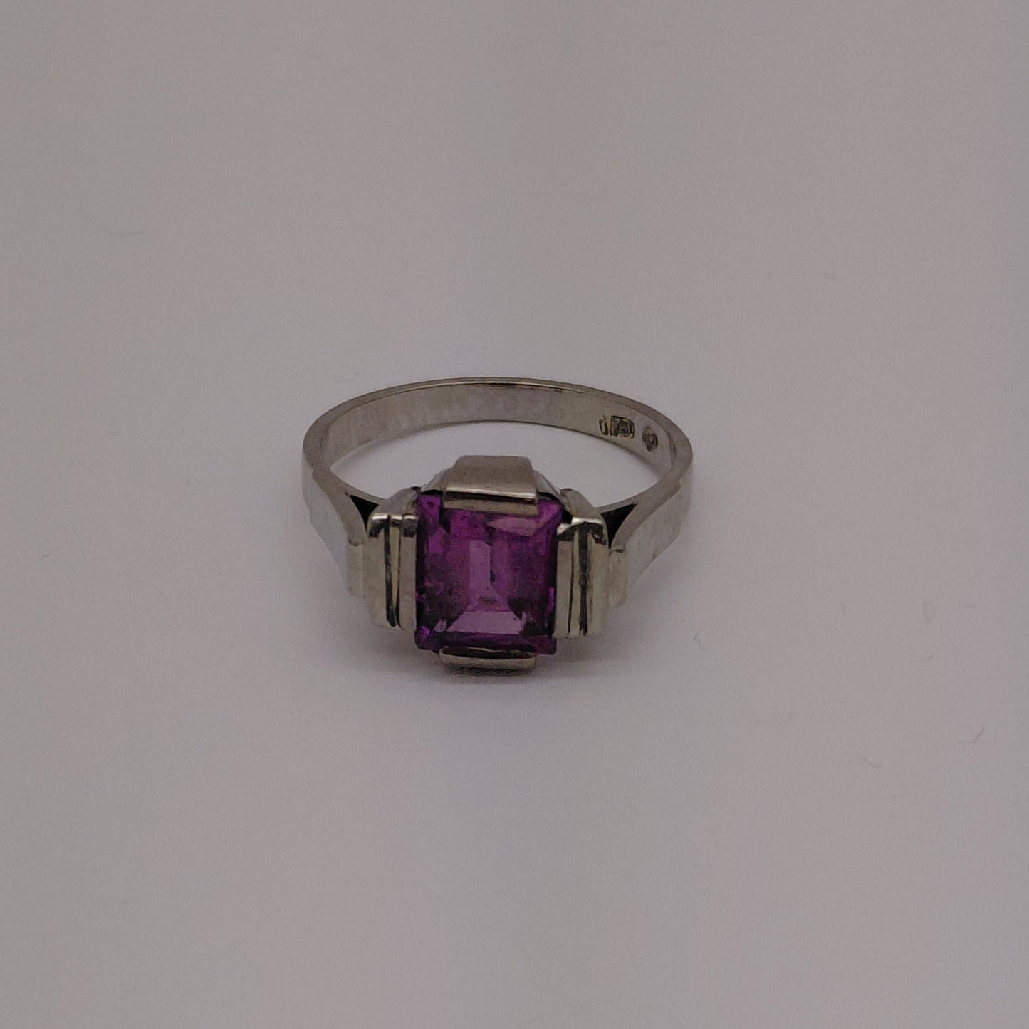 Bague en Or Gris 18K Taille-56