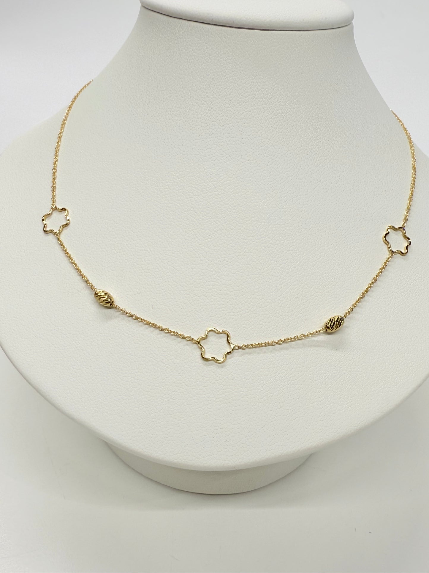Collier Ras du Cou Or Jaune 18k Forçat Lg 46cm