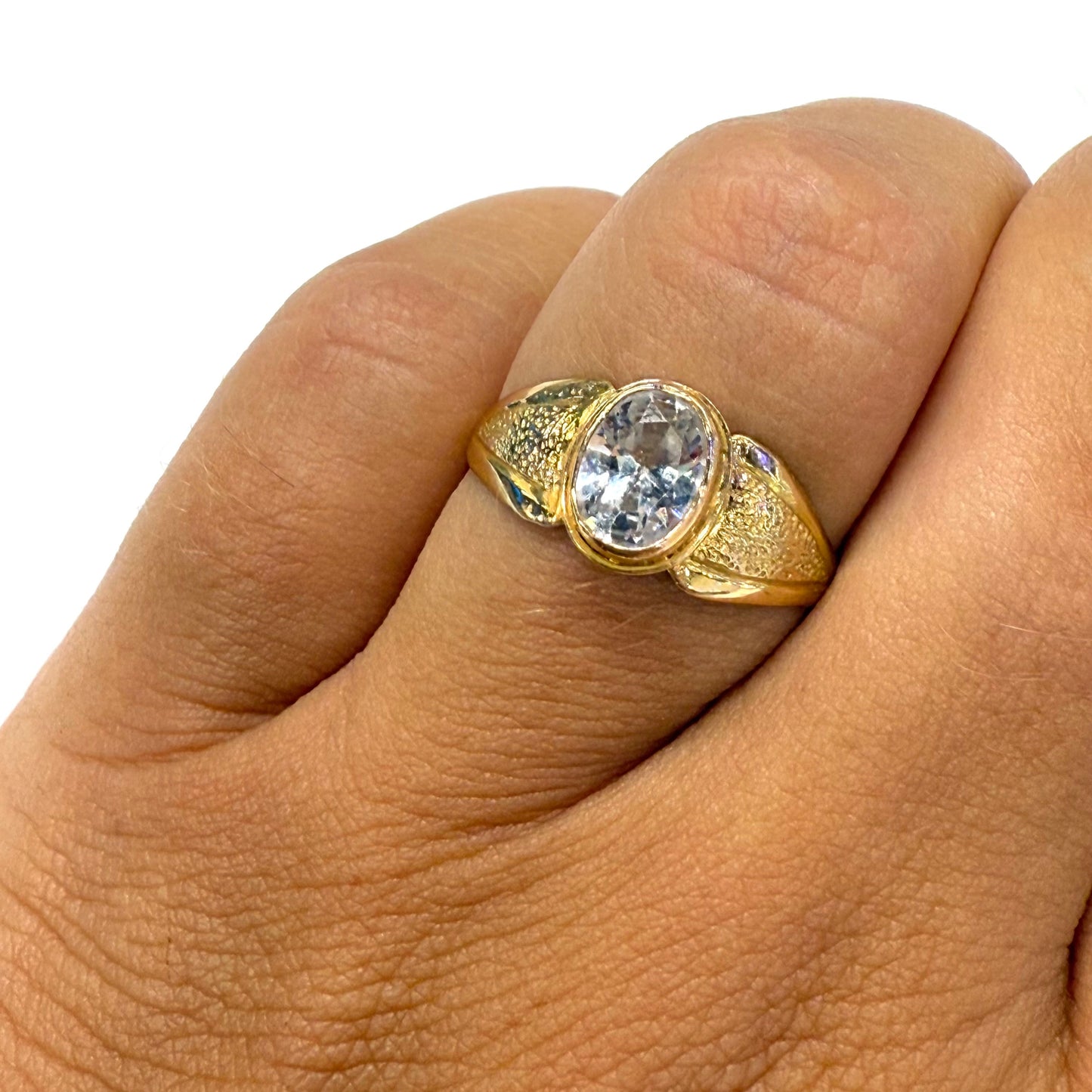 Bagues en Or Jaune 18k Taille-56