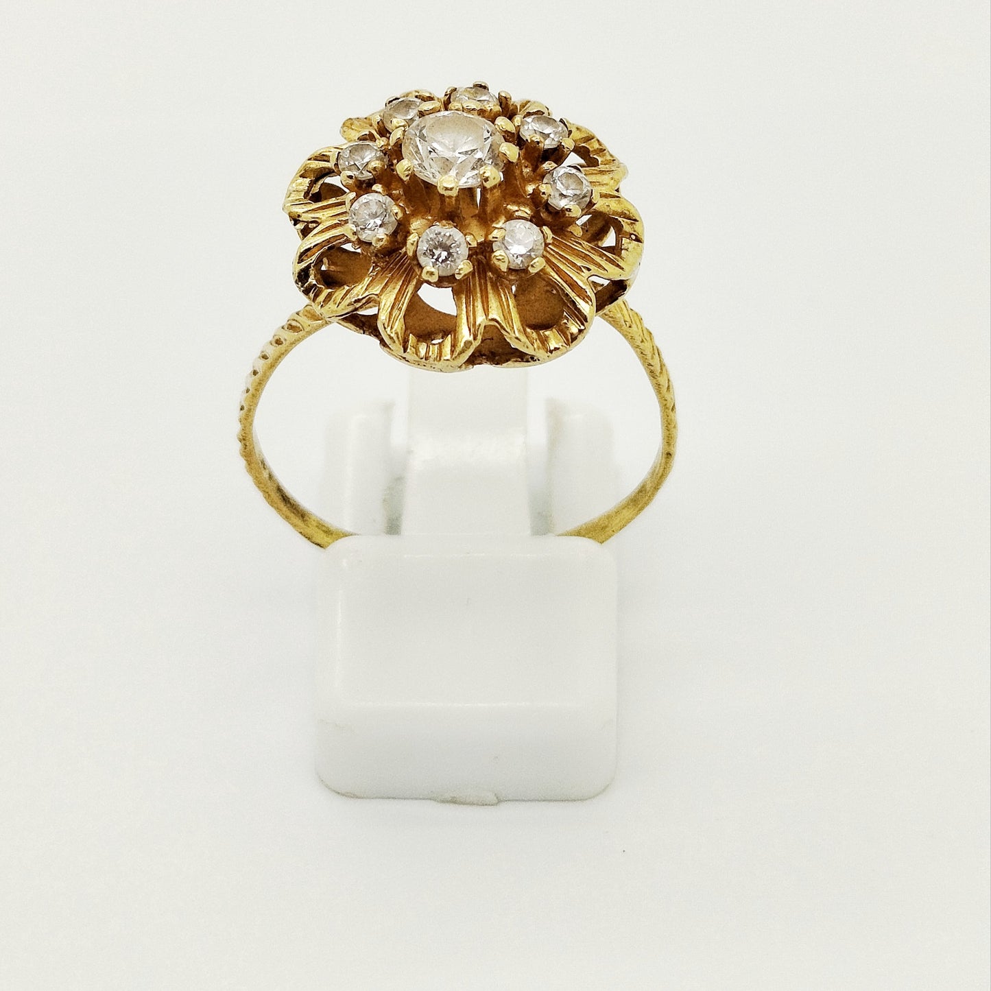 Bague chou en Or jaune 18K 4.58 Grs - Taille 61