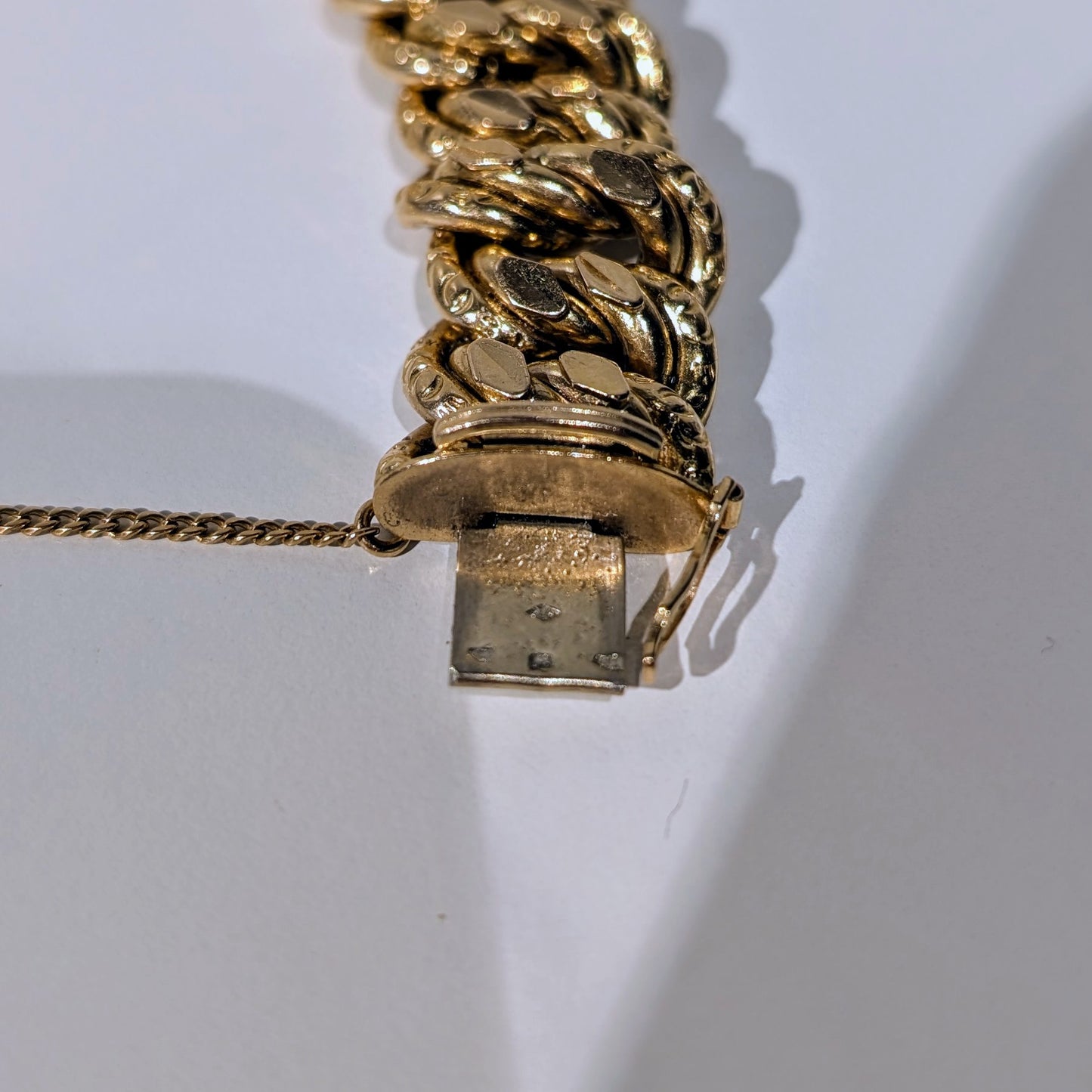 Bracelet Gourmette Or maille américaine
