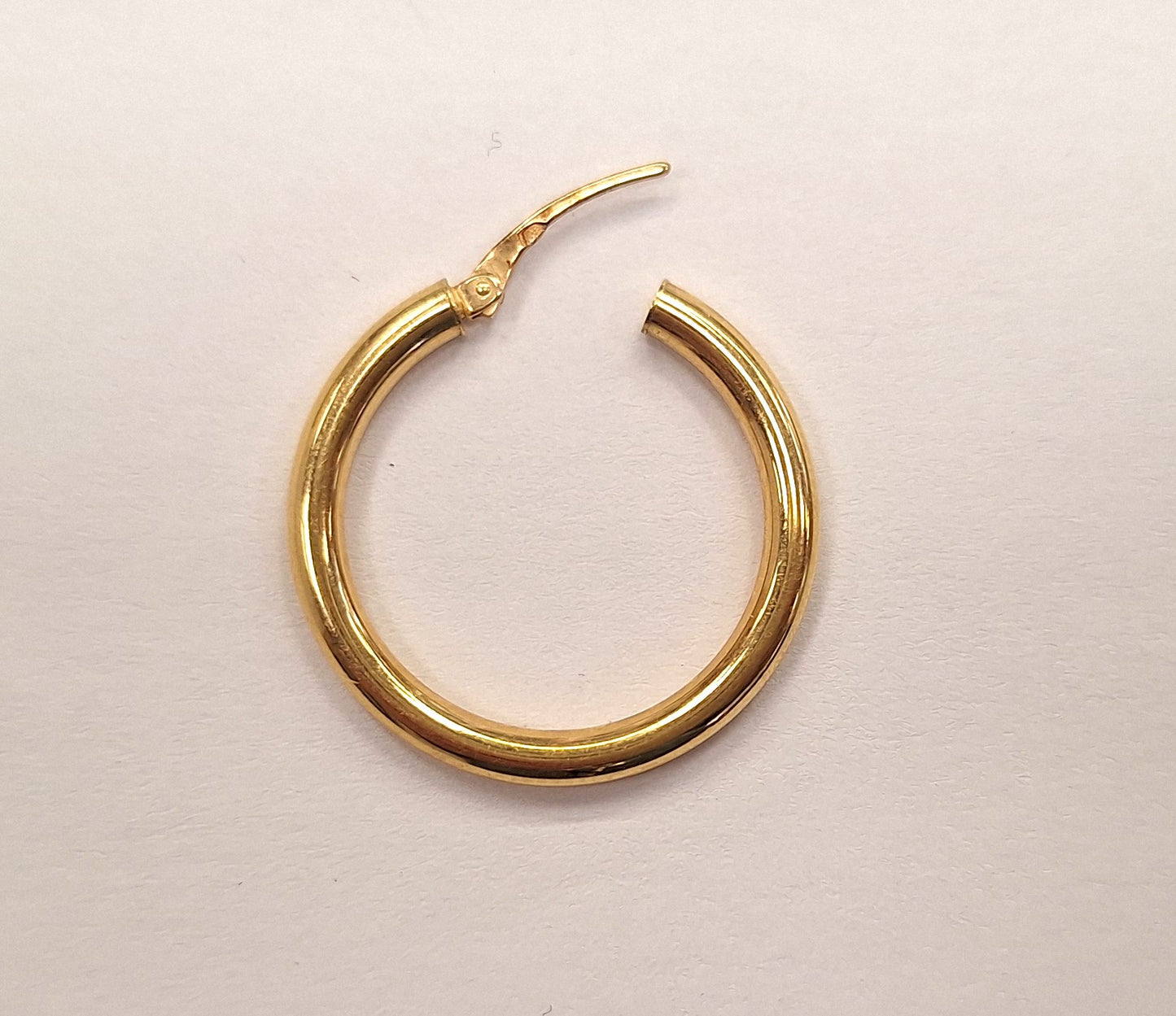 Boucles d'oreilles Créole Or jaune 18K dormeuses