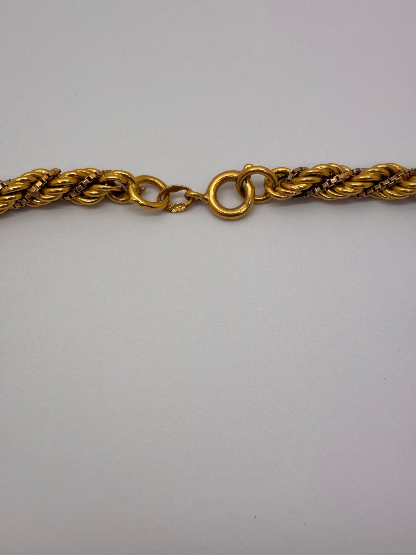 Collier Princesse 18 carats, en or jaune et blanc