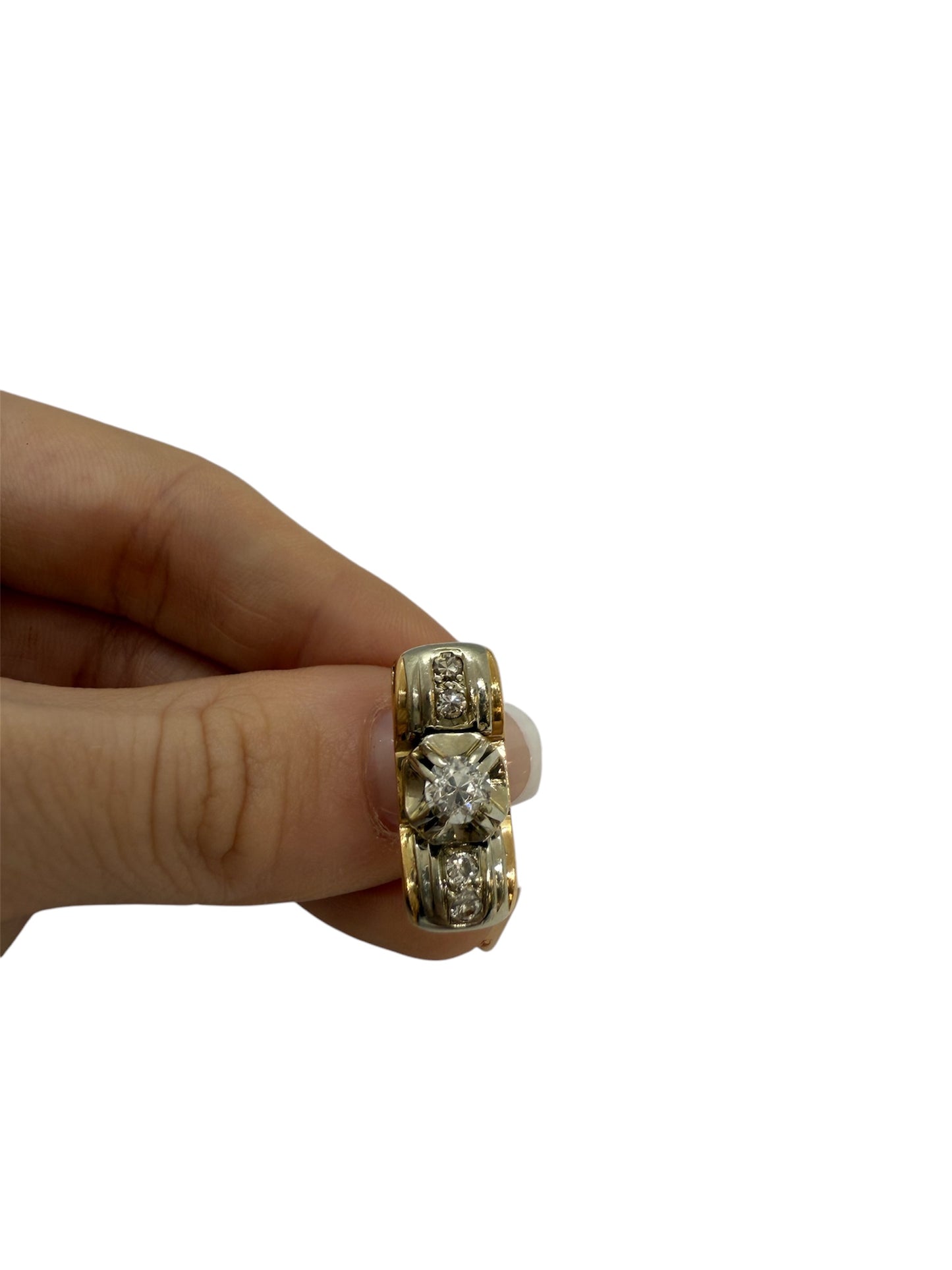 Bagues en Or Jaune avec Diamants 0.29 Carat