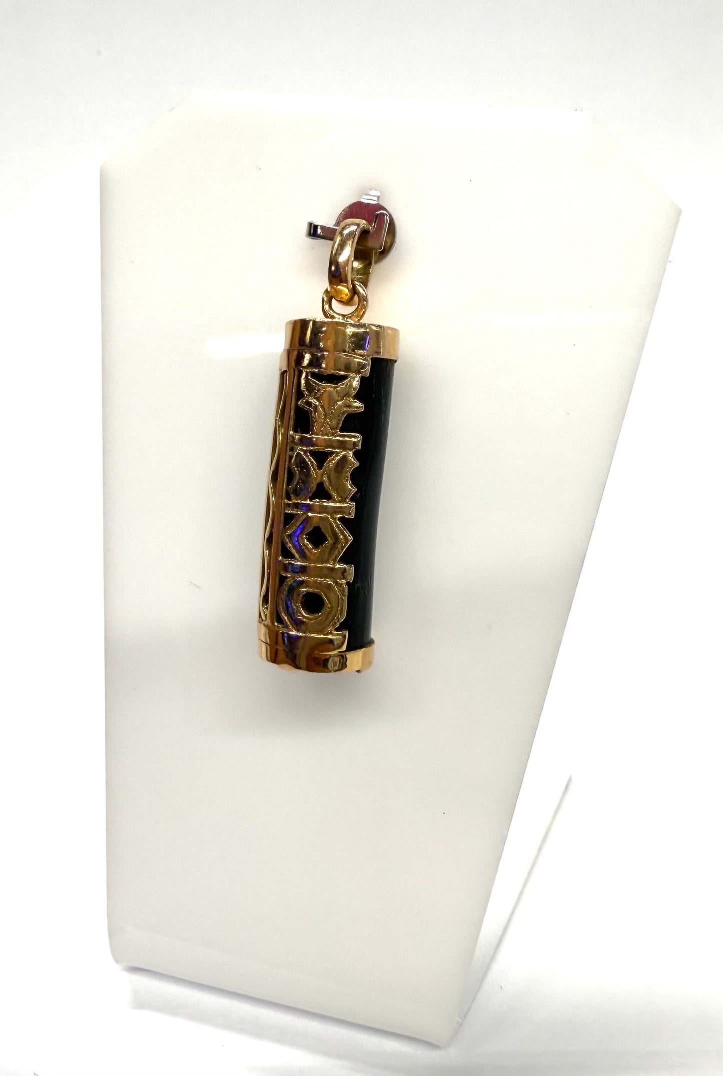 Pendentif Tiki en Or Jaune 18K 4.77 Grs